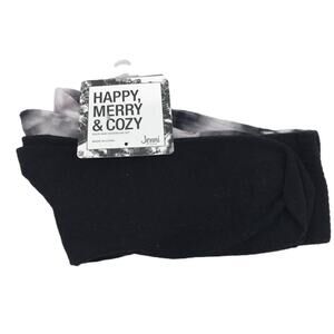 Jenni Intimates Women's 2-Pair Crew Socks Sz 9-11 Tie Dye Mid Calf NWOT